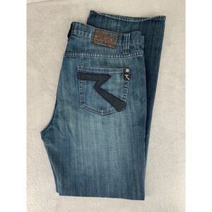 Rock and Republic Jeans Mens 40 Blue Neil Straight Leg Button Fly Denim Pants